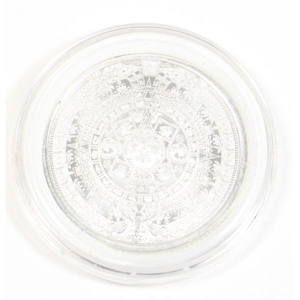 1/4 OZ AZTEC CALENDAR FRACTIONAL SILVER ROUND