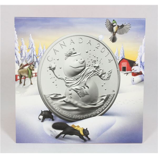 2014 1/4 OZ SNOWMAN #14 $20 FOR $20 SERIES