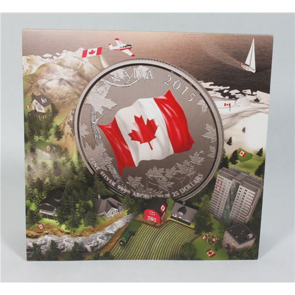 2015 CANADA $25 FOR $25 CANADIAN FLAG #1
