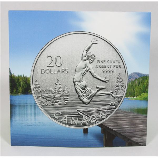 2014 CANADA $20 FOR $20 #13 SUMMER TIME 1/4 OZ.