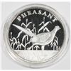 Image 1 : 1 OZ RINGNECK PHEASANT SILVER ROUND