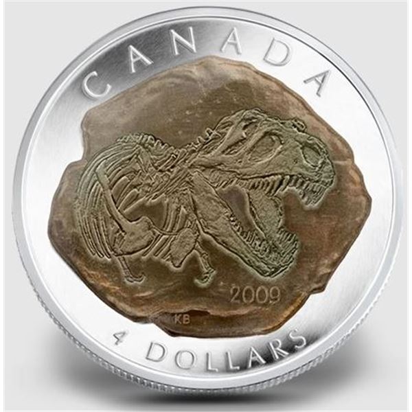 2009 CANADA $4 DINOSAUR COLLECTION