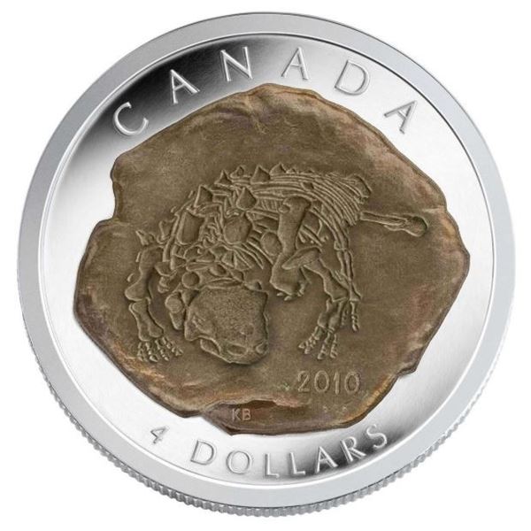 2010 CANADA $4 DINOSAUR COLLECTION