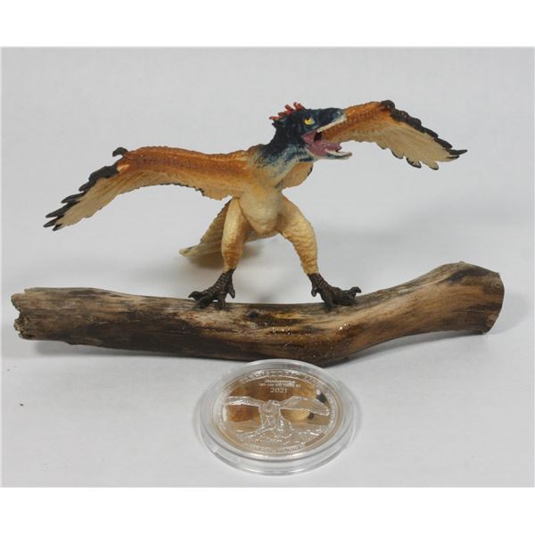 ARCHAEOPTERYX PREHISTORIC LIFE 2021 1 OZ SILVER