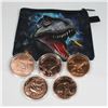 Image 1 : 5- 1 OZ COPPER ROUNDS. ALL DIFFERENT. COMES WITH
