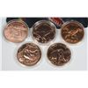 Image 2 : 5- 1 OZ COPPER ROUNDS. ALL DIFFERENT. COMES WITH