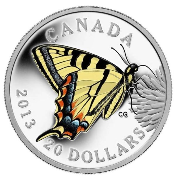 RDC 2013 $20 BUTTERFLIES CANADIAN TIGER SWALLOW
