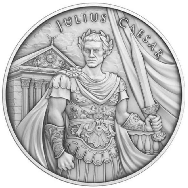 JULIUS CEASAR LEGENDARY WARRIORS 1 OZ SILVER