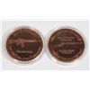Image 1 : 2 1 OZ. M16 RIFLE AND WINCHESTER 73 RIFLE COPPER