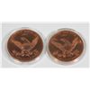 Image 2 : 2 1 OZ. M16 RIFLE AND WINCHESTER 73 RIFLE COPPER