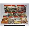 Image 1 : 17 VINTAGE INFO CARDS. DEPICTING MAJOR EVENTS