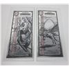 Image 2 : 2 RANDOM 1/1000 OZ ZOMBUCKS SILVER NOTES