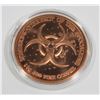 Image 2 : ZOMBUCKS WORLD KOOKABURIED 1 OZ COPPER ROUND
