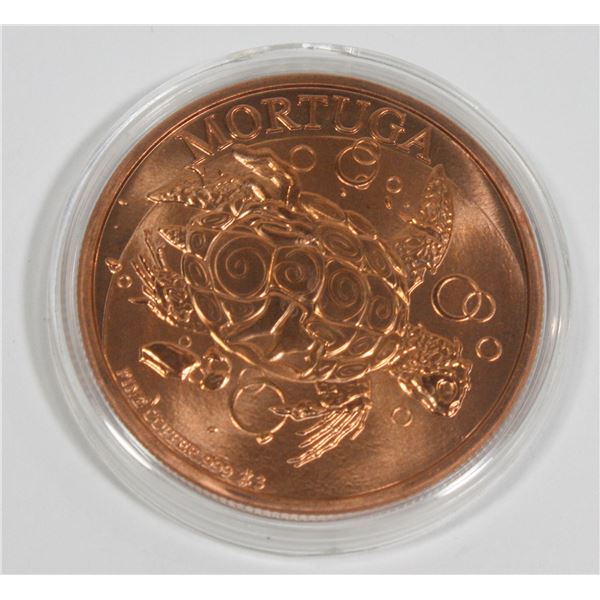 ZOMBUCKS WORLD MORTUGA 1 OZ COPPER ROUND