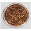 Image 2 : ZOMBUCKS WORLD MORTUGA 1 OZ COPPER ROUND