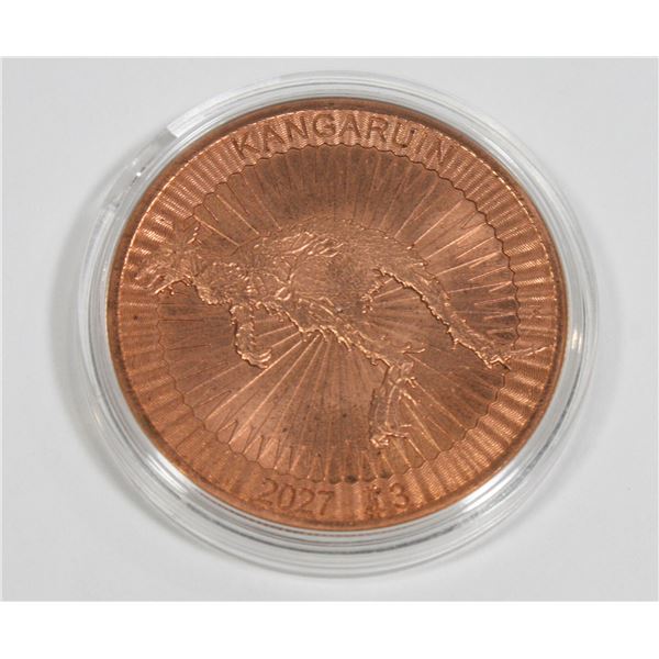 ZOMBUCKS WORLD KANGARUIN 1 OZ COPPER ROUND