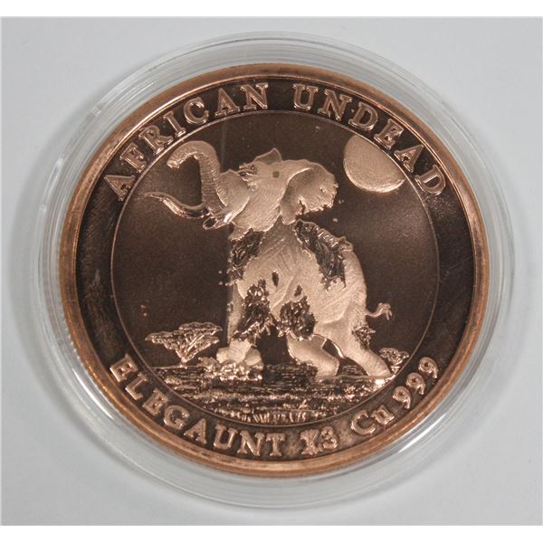 ZOMBUCKS WORLD ELEGAUNT 1 OZ COPPER ROUND