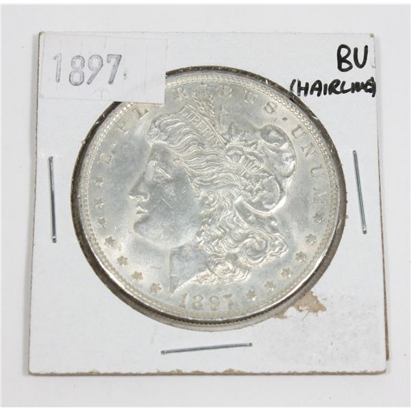 1897 MORGAN SILVER DOLLAR. UNITED STATES MINT