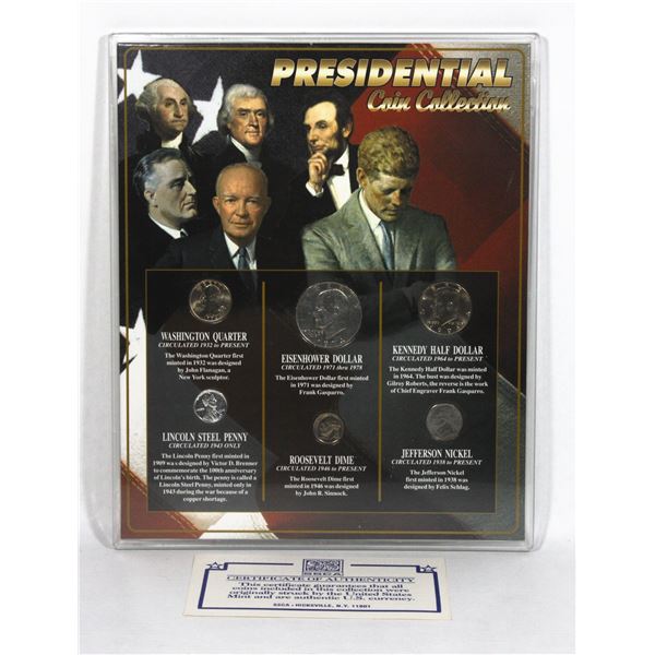 PRESIDENTIAL COIN COLLECTION COMES WITH COA