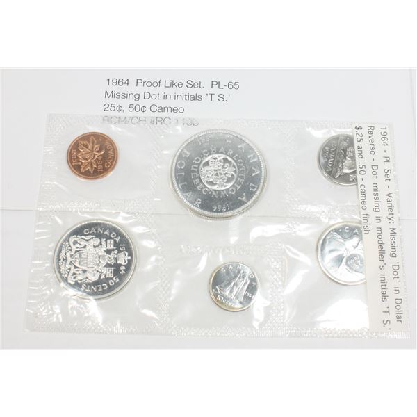 1964 PROOF LIKE SET. PL-65 CAMEO