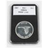 Image 1 : 1967 PROOF LIKE UNC IN PLASTIC HOLDER