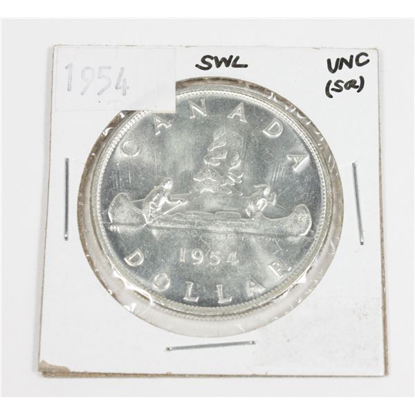 1954 CANADA SILVER DOLLAR