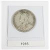 Image 2 : 1916 CANADA SILVER HALF DOLLAR