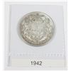 Image 1 : 1942 CANADA SILVER HALF DOLLAR