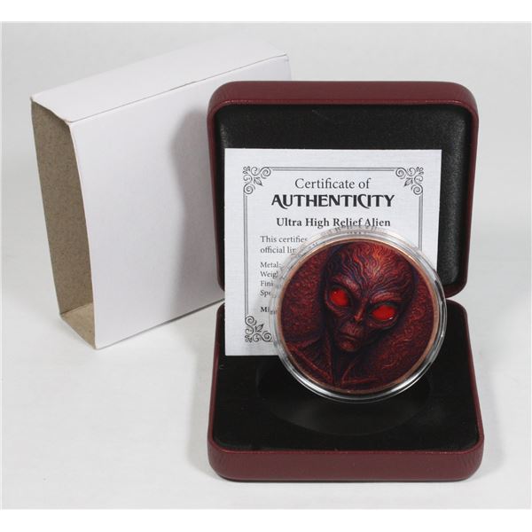 ULTRA HIGH RELIEF ALIEN COPPER COLLECTIBLE