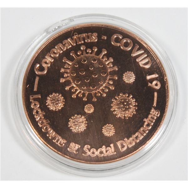 1 OZ COPPER ROUND IN CAPSULE