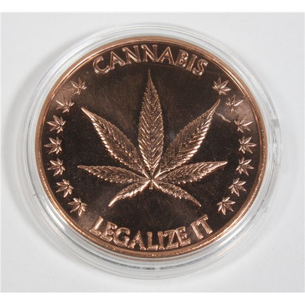 1 OZ COPPER ROUND IN CAPSULE