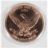 Image 2 : 1 OZ COPPER ROUND IN CAPSULE