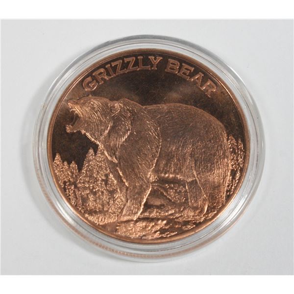 1 OZ COPPER ROUND IN CAPSULE