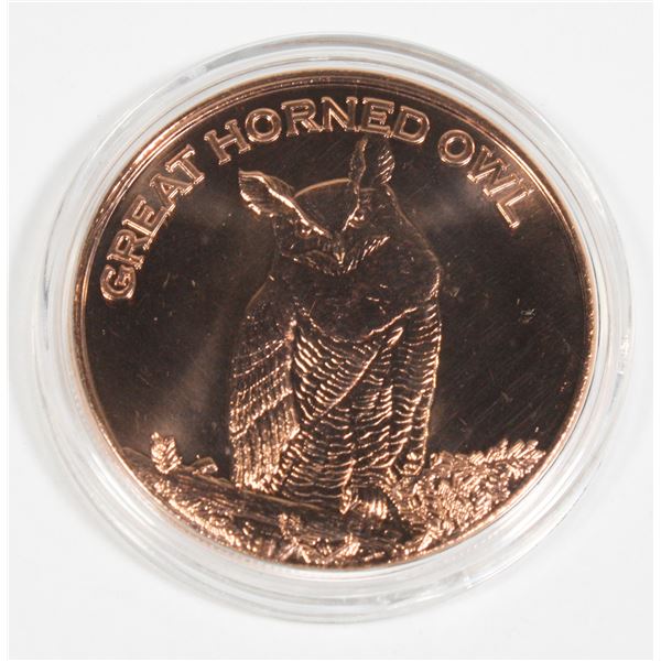 1 OZ COPPER ROUND IN CAPSULE