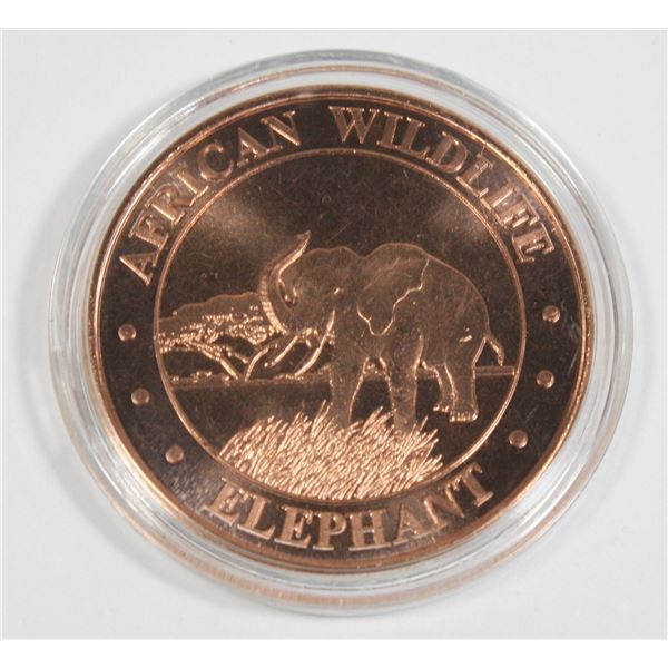 1 OZ COPPER ROUND IN CAPSULE