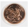 Image 1 : 1 OZ COPPER ROUND IN CAPSULE