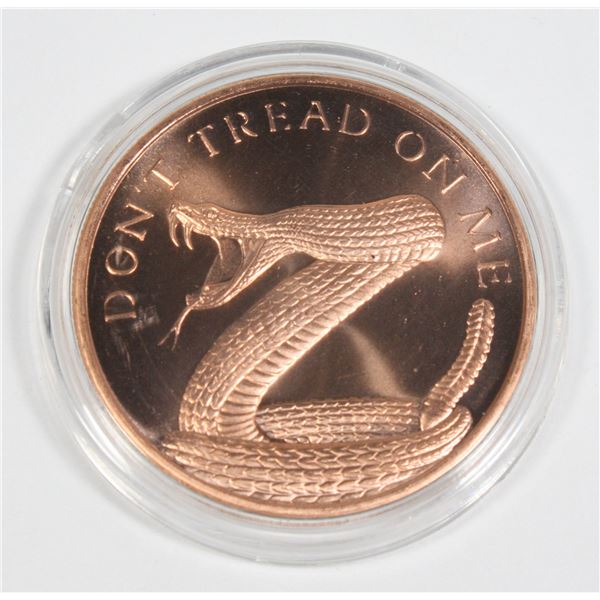 1 OZ COPPER ROUND IN CAPSULE