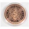 Image 2 : 1 OZ COPPER ROUND IN CAPSULE