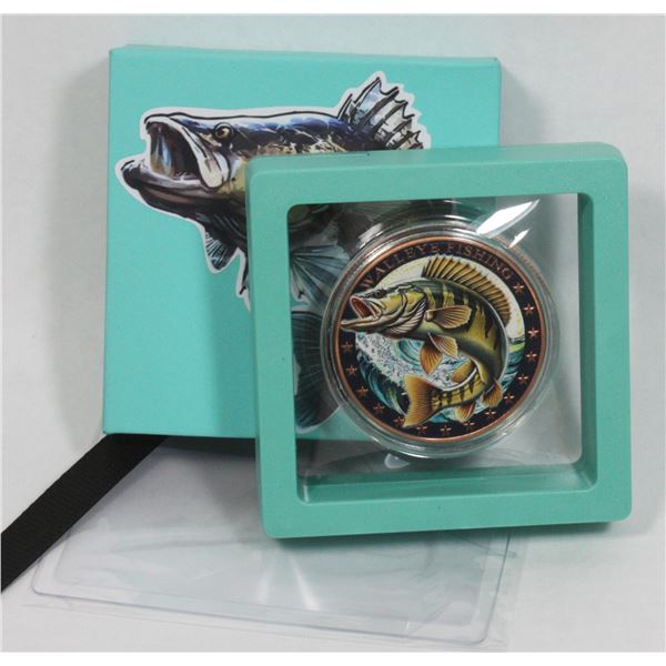 WALLEYE FISHING  1 OZ. .999 FINE COPPER
