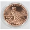 Image 2 : 1 OZ INCUSE INDIAN COPPER ROUND IN CAPSULE