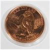 Image 1 : 1 OZ GIANT SHORT FACED BEAR COPPER ROUND IN