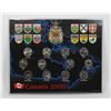 Image 1 : 2000 CANADA COMMEMORATIVE 25 CENT BLACK MAP