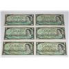 Image 1 : 5- 1967 CENTENNIAL DOLLAR BILLS 5 PCS