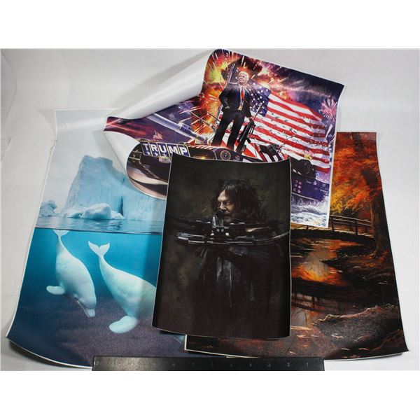 COIN THEMED POSTERS, TRUMP TANK, FOOT