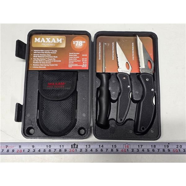 Maxam Pro Series Foldable Knife Set