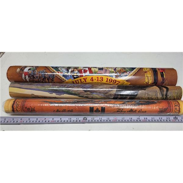 (3) Calgary Stampede Posters – Assorted Years