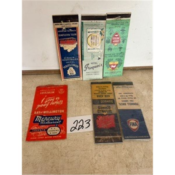 (6) Matchbook Covers
