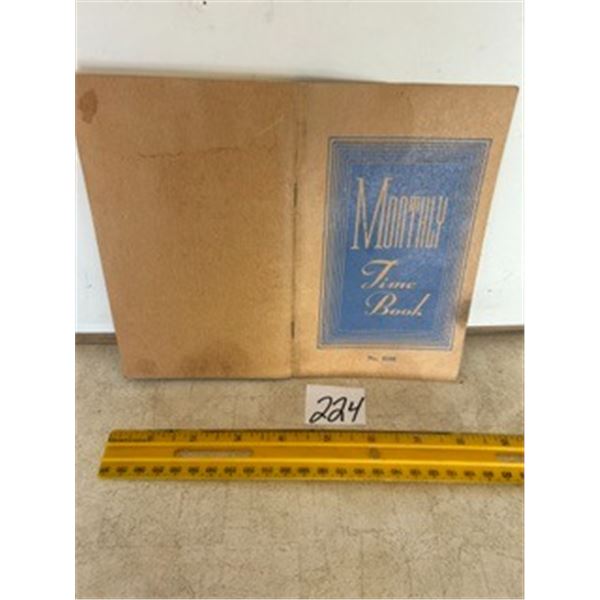Monthly Time Book