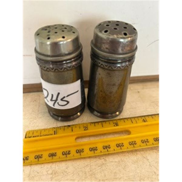 Nickel Silver Salt & Pepper Shakers