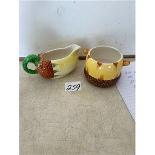 Burleigh Ware England Cream & Sugar Set